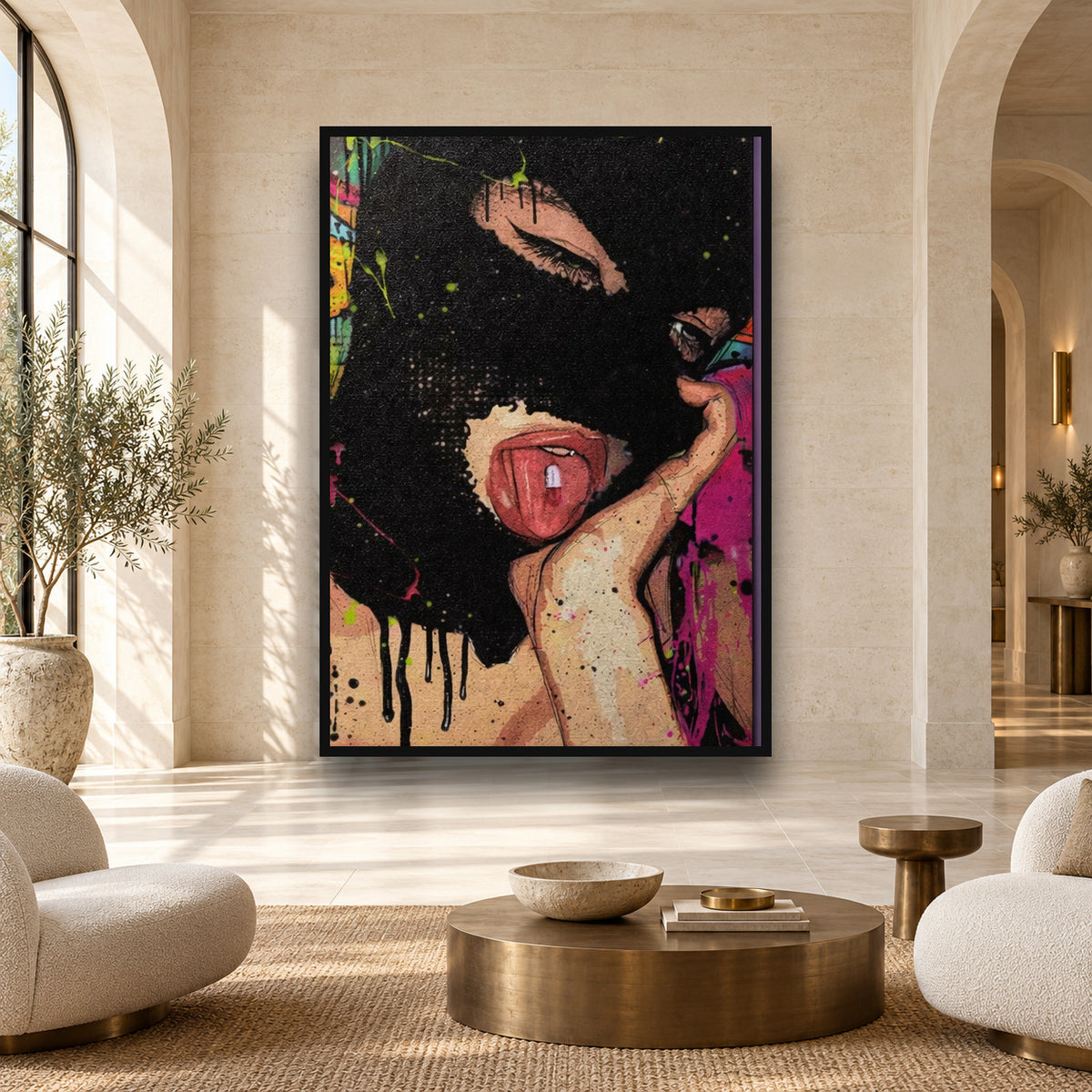 Bad Girl — square premium interior mockup, complete full frame visible with safe margin
