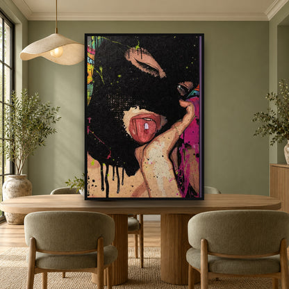 Bad Girl — square premium interior mockup, complete full frame visible with safe margin