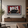 boss office wall art canvas square premium interior mockup 1