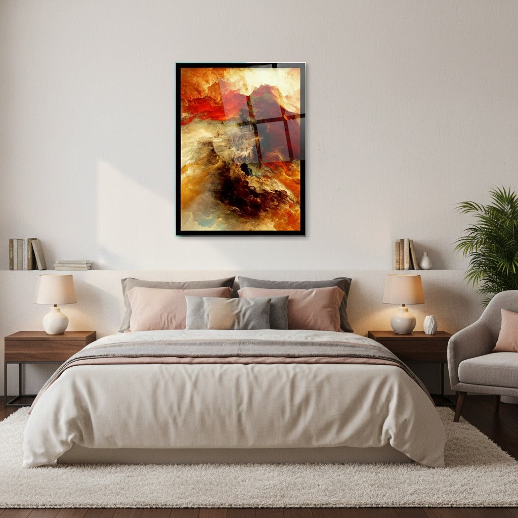 Orange Cloud abstract Canvas | Wall Art