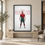 CR7 GOAT — square premium interior mockup 2, complete full frame visible with safe margin
