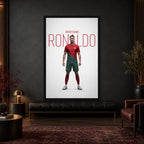 CR7 GOAT — square premium interior mockup 3, complete full frame visible with safe margin