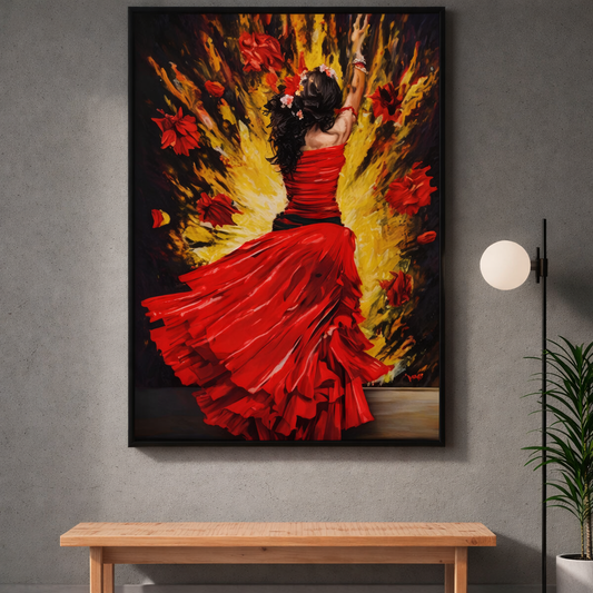 Spanish Dancer Modern Canvas Wall Art Painting