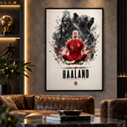 Erling Haaland Valhalla's Striker square premium interior mockup 1