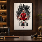 Erling Haaland Valhalla's Striker square premium interior mockup 2