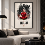 Erling Haaland Valhalla's Striker square premium interior mockup 3