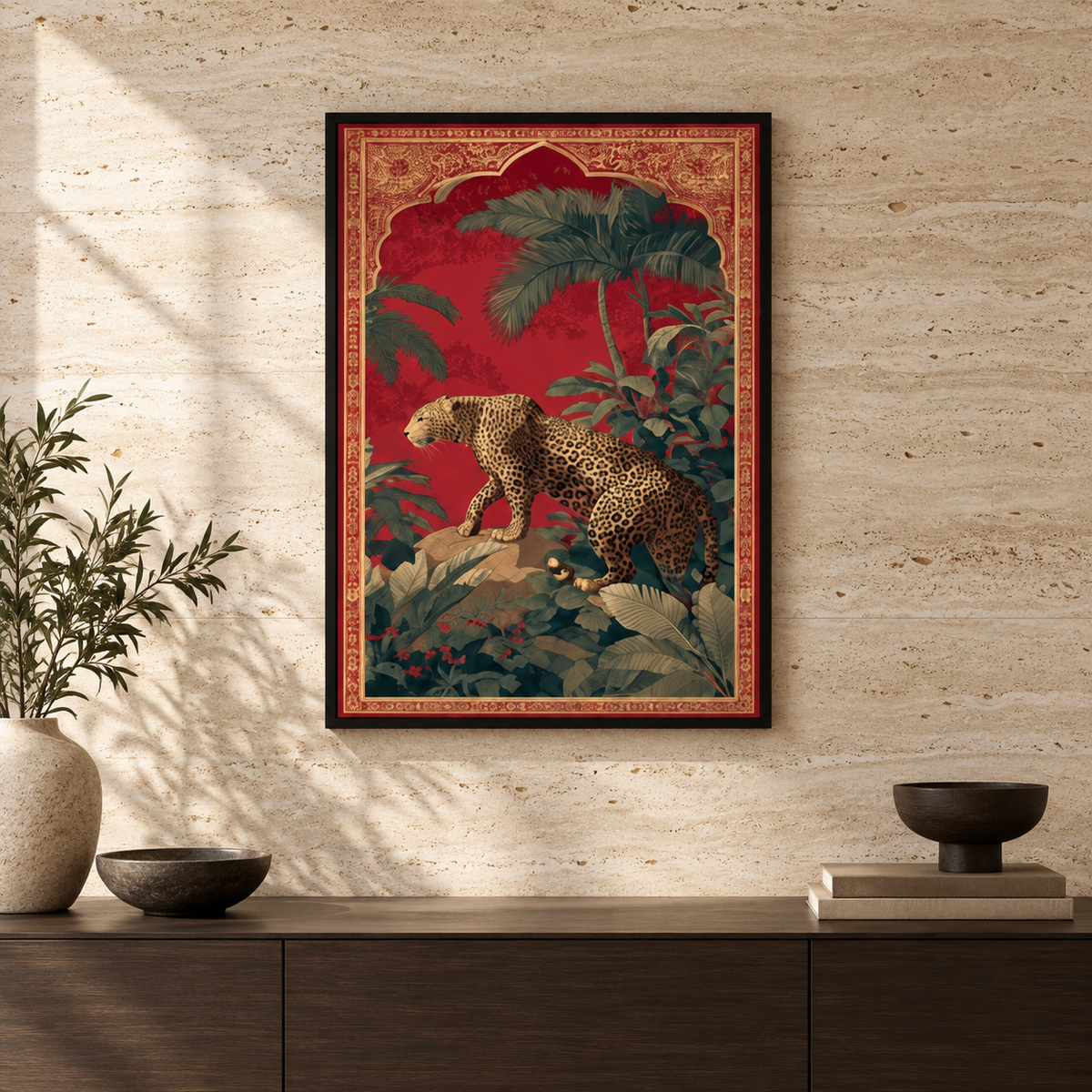The Royal Guardian Single Wall art — square premium interior mockup 1, full frame visible