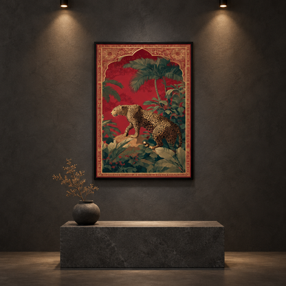 The Royal Guardian Single Wall art — square premium interior mockup 3, full frame visible