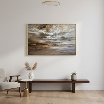 Stormy Sky over Abstract Canvas Frames Wall Art