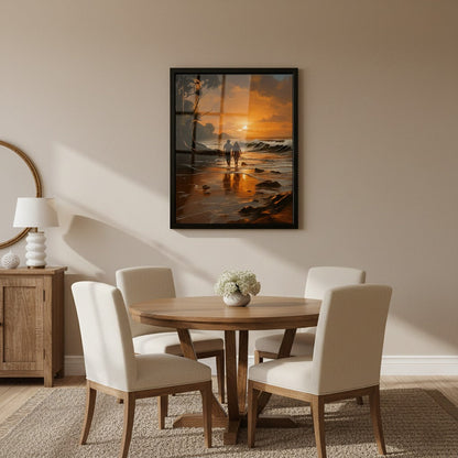 Romantic Couple Canvas Wall Art for Bedroom