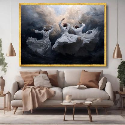 Whirling Dervishes Canvas Art