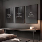 Modern Motivational Quote Wall Art (3 Piece Set)