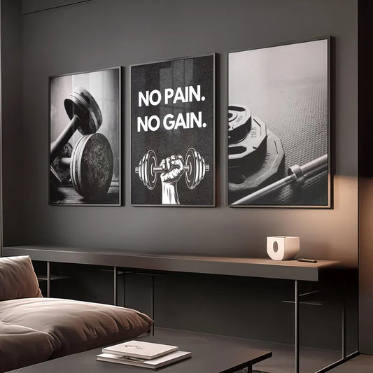 Minimalist Motivational Quote Wall Art (3 Piece Set)