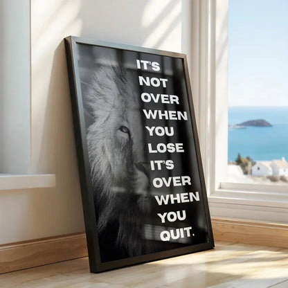 Motivational Lion Photo Art