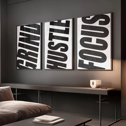 Set of 3 Motivational Wall Art