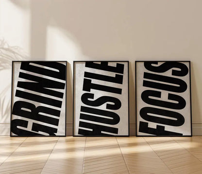 Set of 3 Motivational Wall Art
