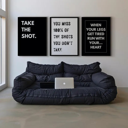 Set of 3 Mixed Motivational Wall Art