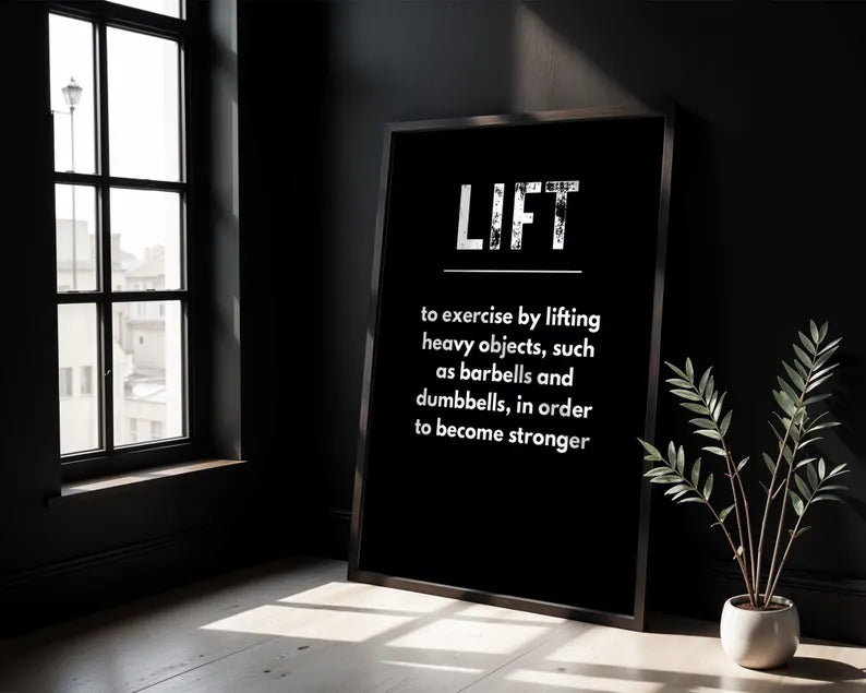 Set of 3 Motivational Lifting & Running Wall Art