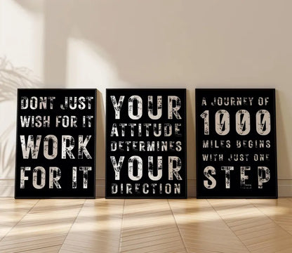 Set of 3 Motivational Wall Art