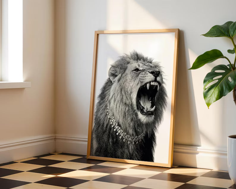 Lion, Leopard & Doberman Set Of 3