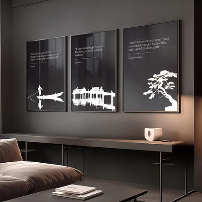 Stoic Wall Art Set of 3 Prints