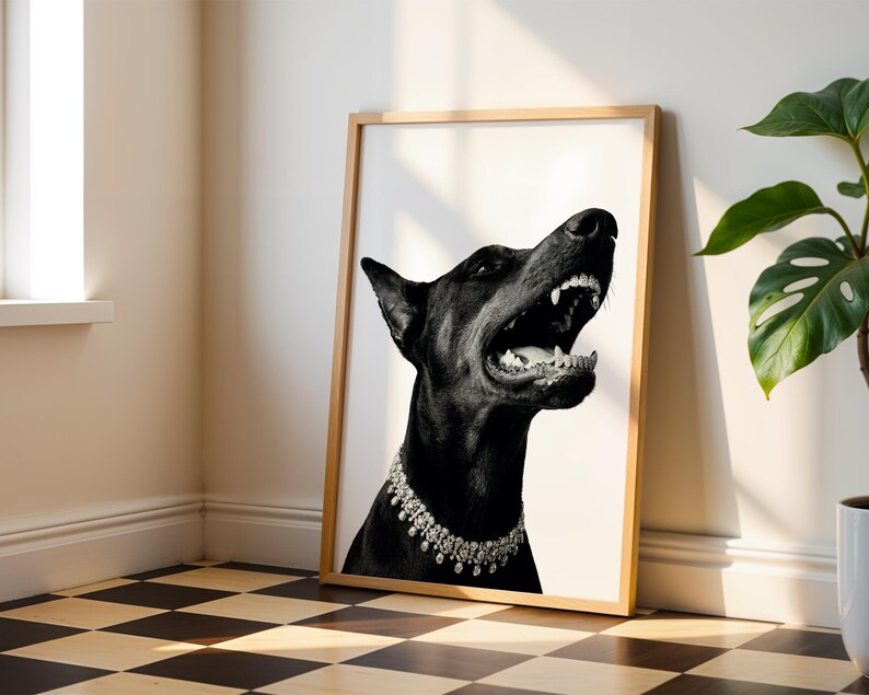 Lion, Leopard & Doberman Set Of 3