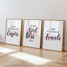 Girl Boss Wall Art