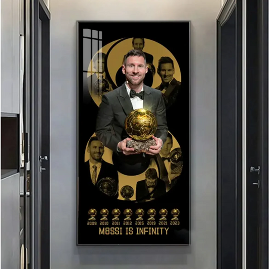 Lionel Messi 8 Ballon d'Or Poster