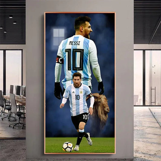 Lionel Messi GOAT Poster