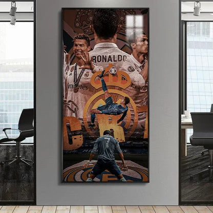 Cristiano Ronaldo CR7 Real Madrid Football Wall Art Poster
