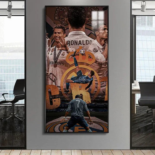 Cristiano Ronaldo CR7 Real Madrid Football Wall Art Poster