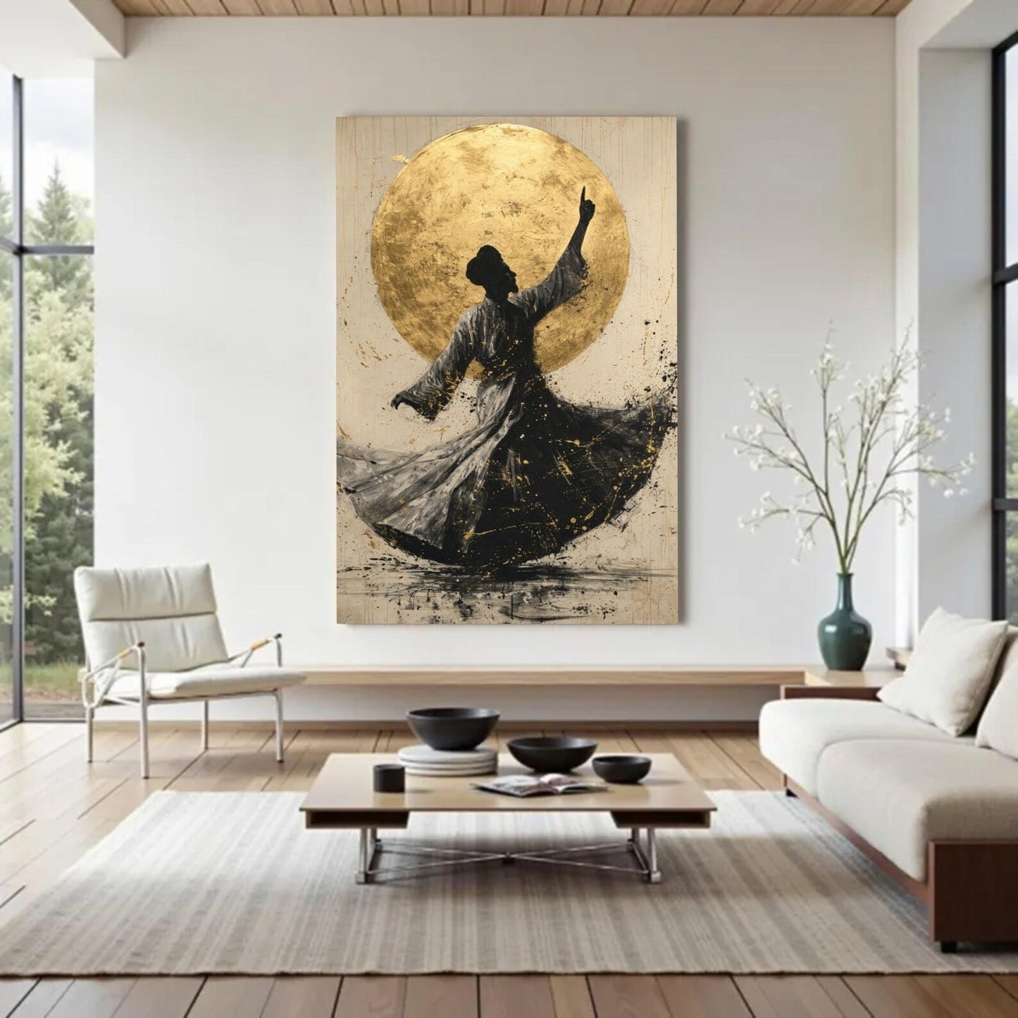 Traditional whirling dance wall Art