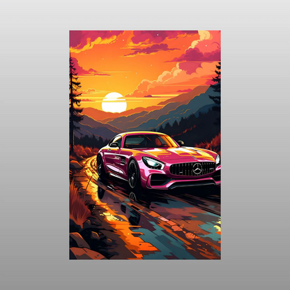 Pink Mercedes-AMG GT sports