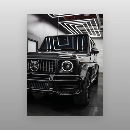 Black Mercedes-Benz G-Class SUV