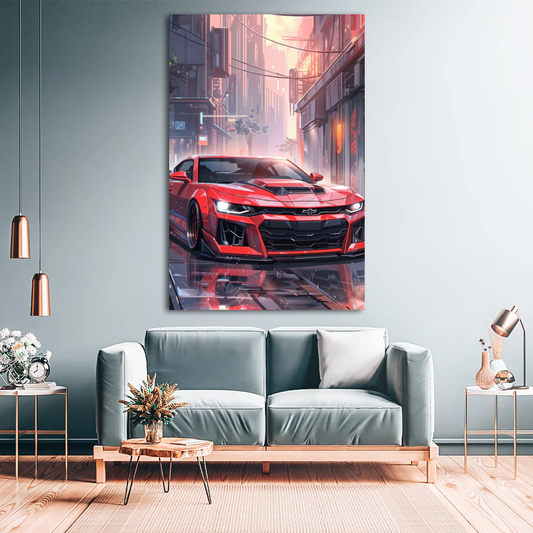Red Chevrolet Camaro ZL1