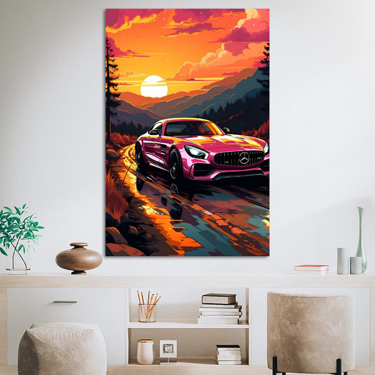 Pink Mercedes-AMG GT sports