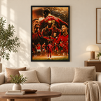 Cristiano Ronaldo Legend — square room mockup 1, full frame visible