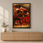 Cristiano Ronaldo Legend — square room mockup 2, full frame visible