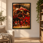 Cristiano Ronaldo Legend — square room mockup 3, full frame visible