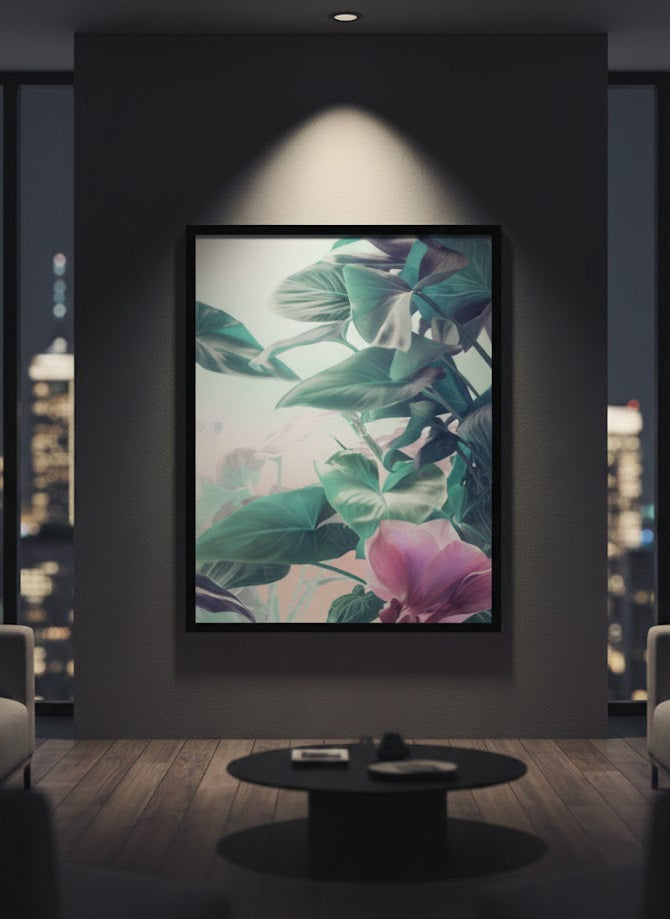 Tropical plants seamless pattern | Wall Art