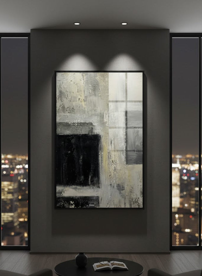 Serene Rectangular Tranquility Canvas Wall Art