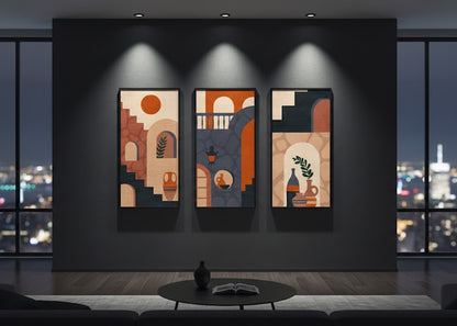 Abstract Architecture (3panel) | Wall Art