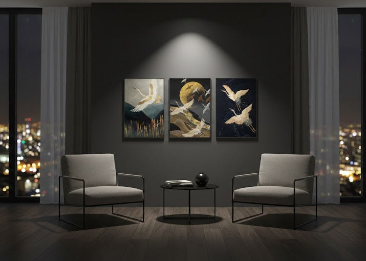 Flying Birds(3panel) | Wall Art