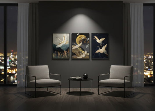 Flying Birds(3panel) | Wall Art