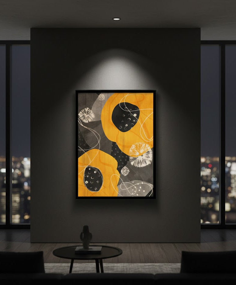 Contour Art, Digital Art Flower Canvas Frames | Wall Art