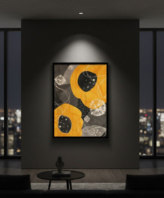 Contour Art, Digital Art Flower Canvas Frames | Wall Art