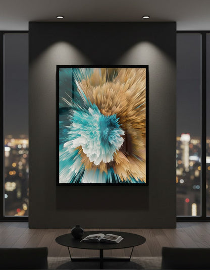Golden Swirls Art Canvas Frames | Wall Art