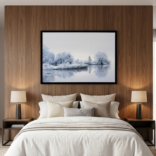 Lake Mist Art Print