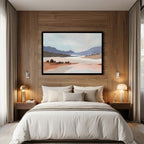 Blushing Land Art Print