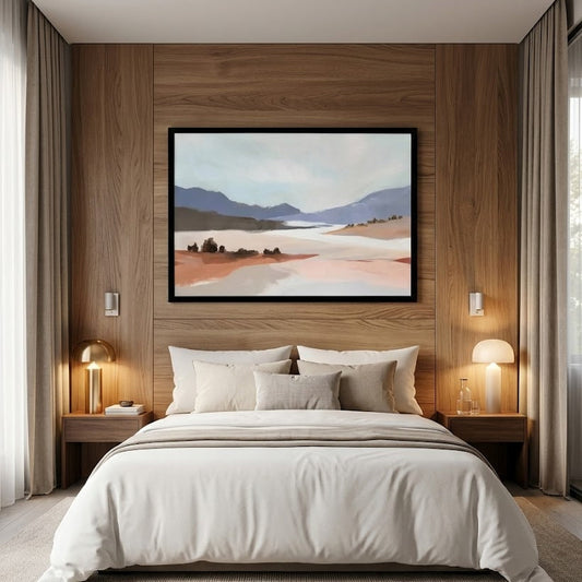 Blushing Land Art Print